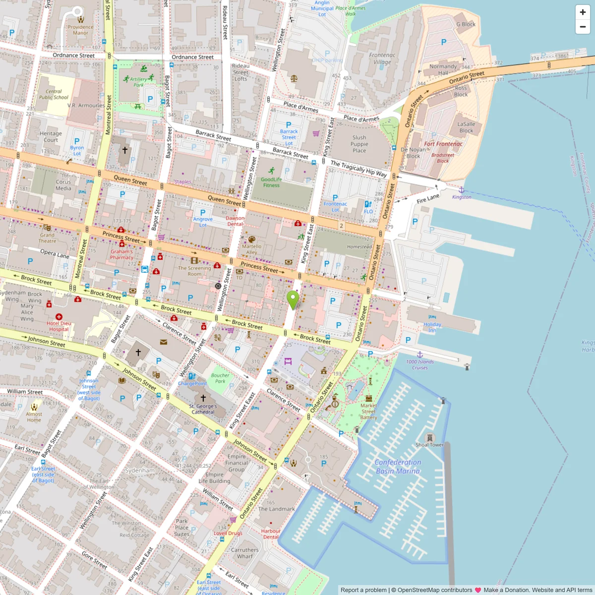 Map showing Morrison's Restaurant location